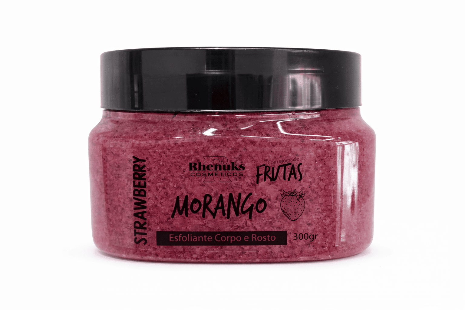 Comprar Esfoliante Corporal Morango Rhenuks - 300g na Glow Makeup