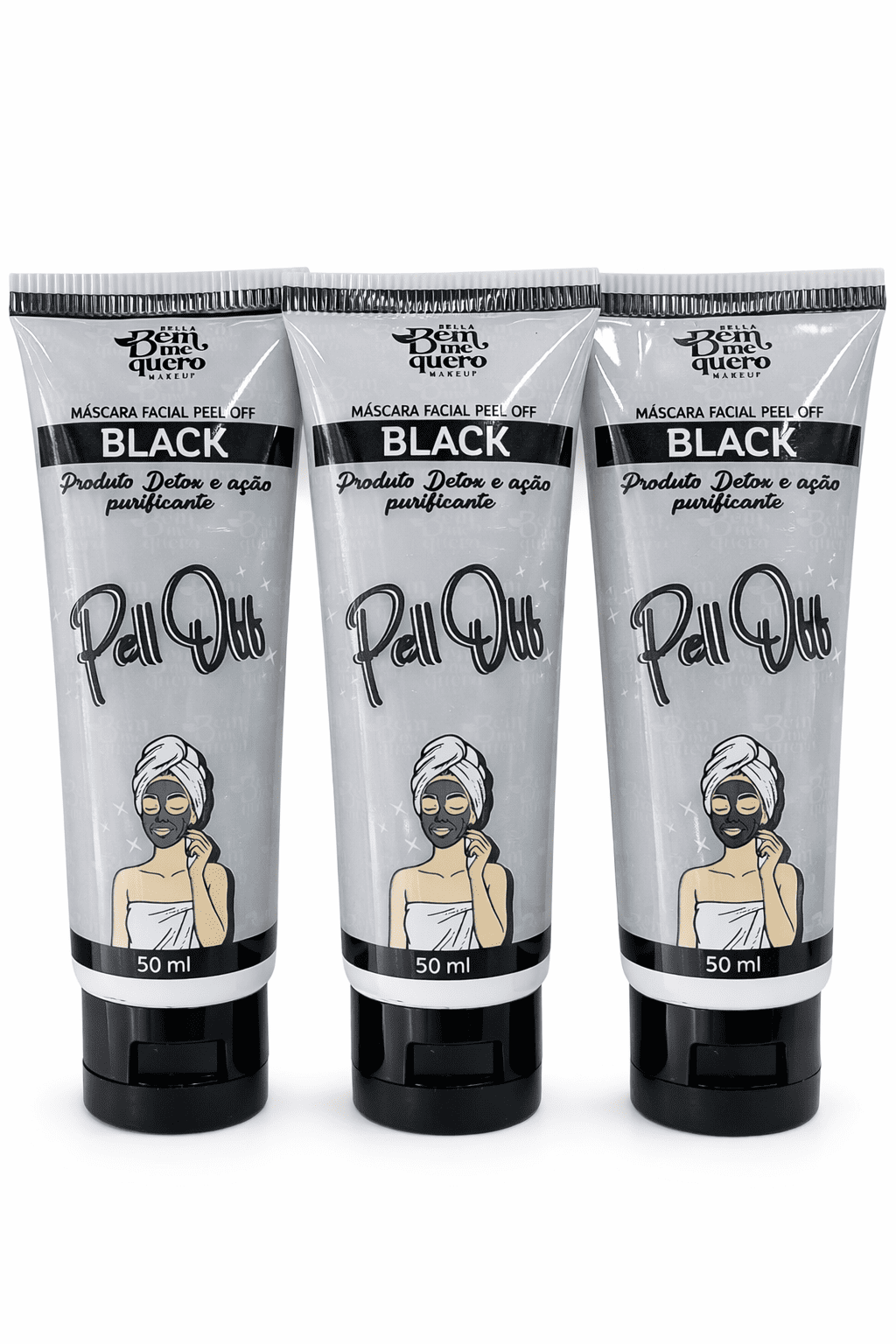 Comprar Máscara Facial Peel Off Black Bella Bem Me Quero 50ml na Glow Makeup