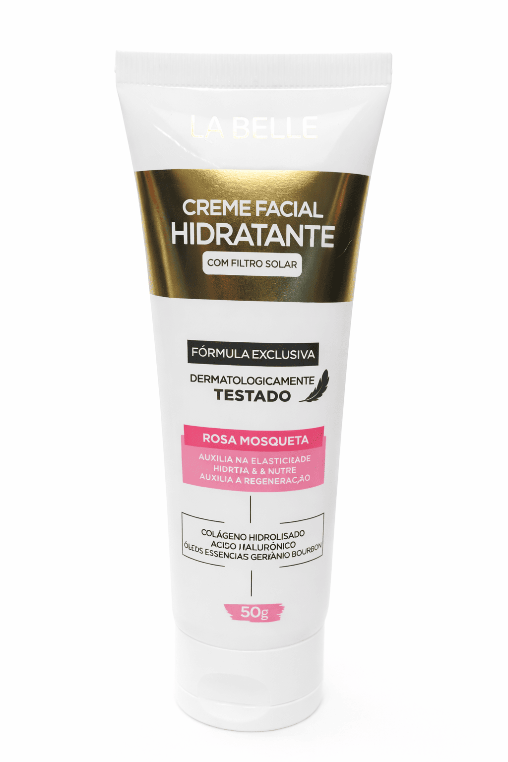 Comprar Creme Facial Hidratante Rosa Mosqueta La Belle com Filtro Solar 50g na Glow Makeup