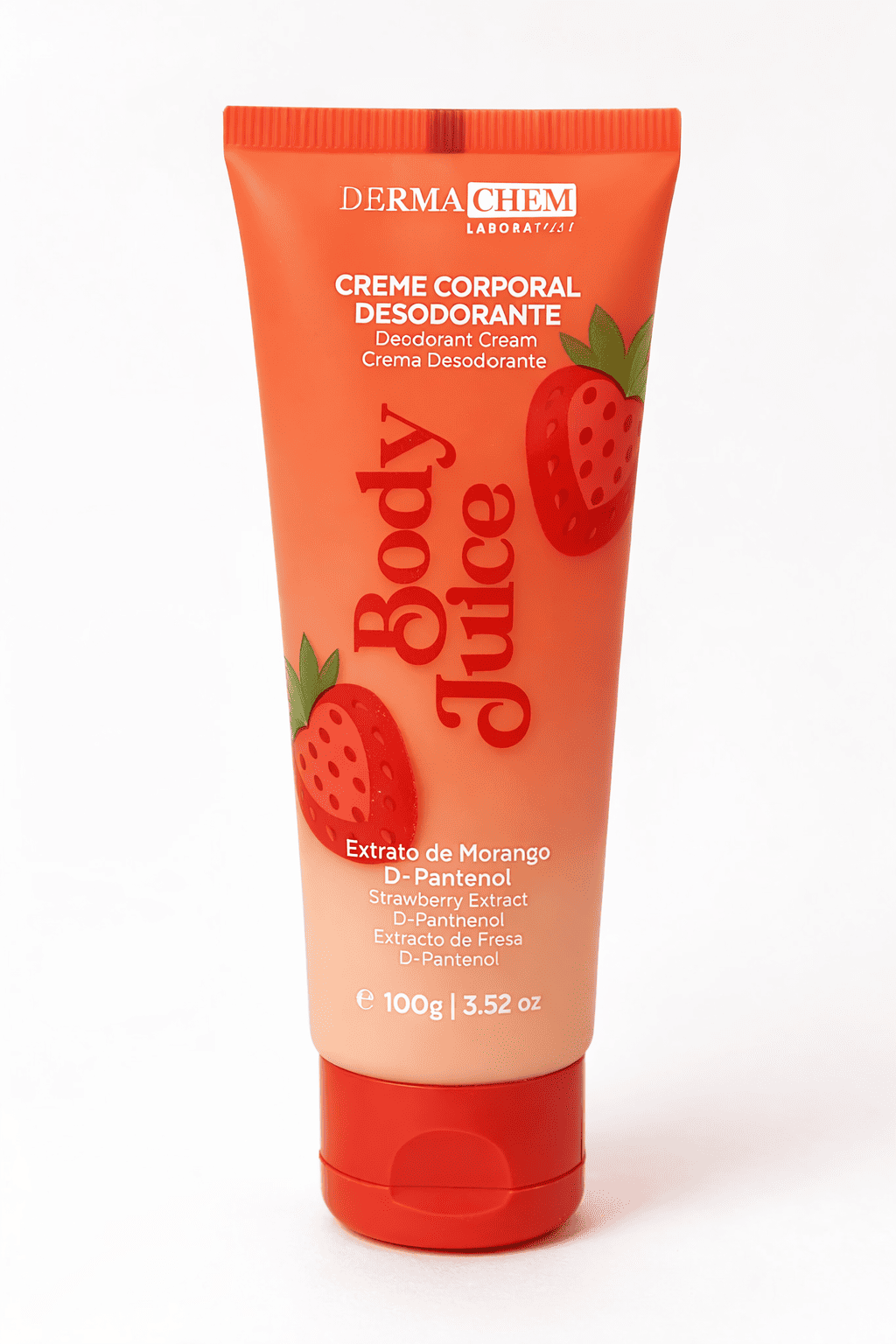 Comprar Creme Corporal Desodorante Body Juice Morango – Derma Chem 100g na Glow Makeup