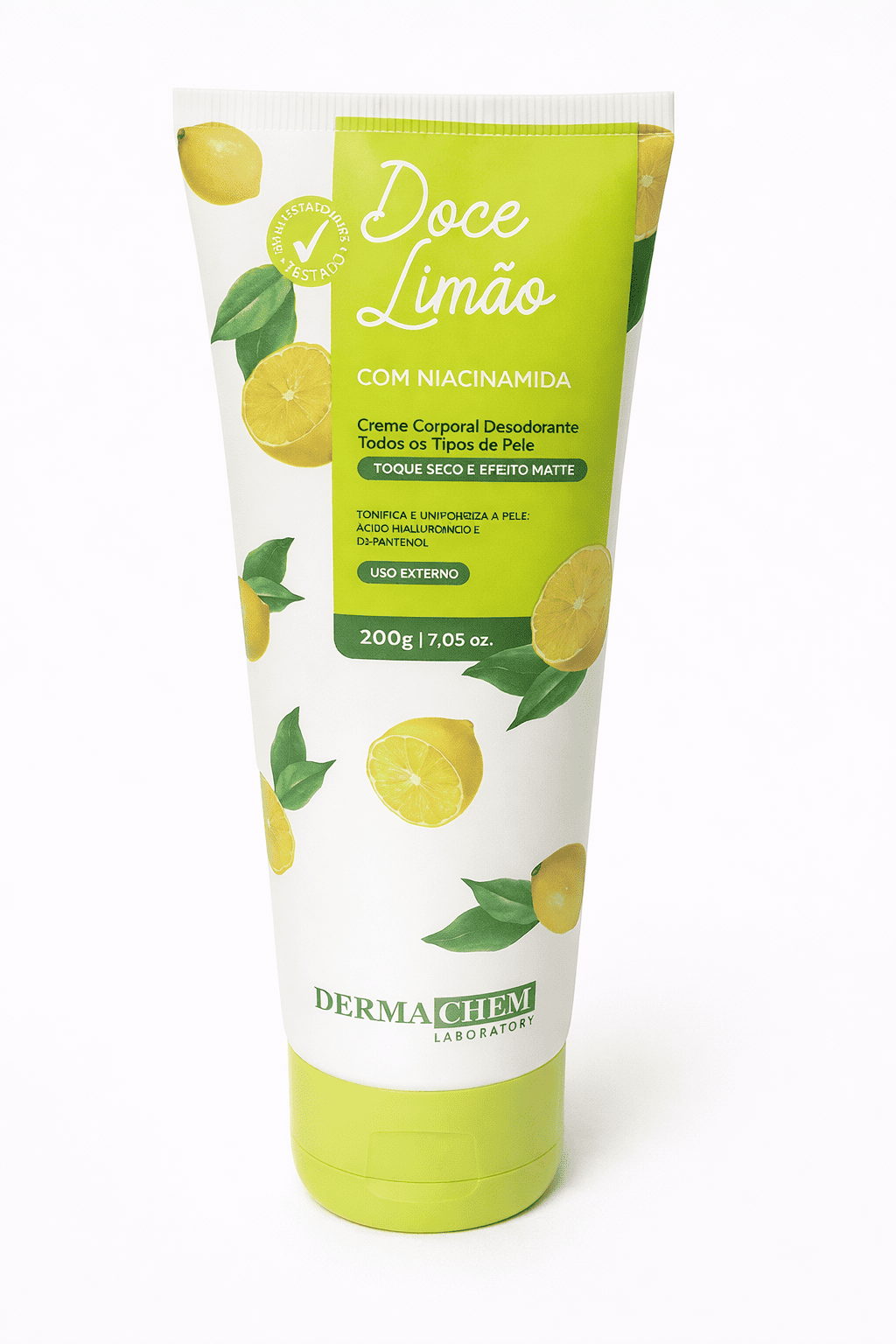 Comprar Creme Corporal Desodorante Doce Limão com Niacinamida – Derma Chem 200g na Glow Makeup