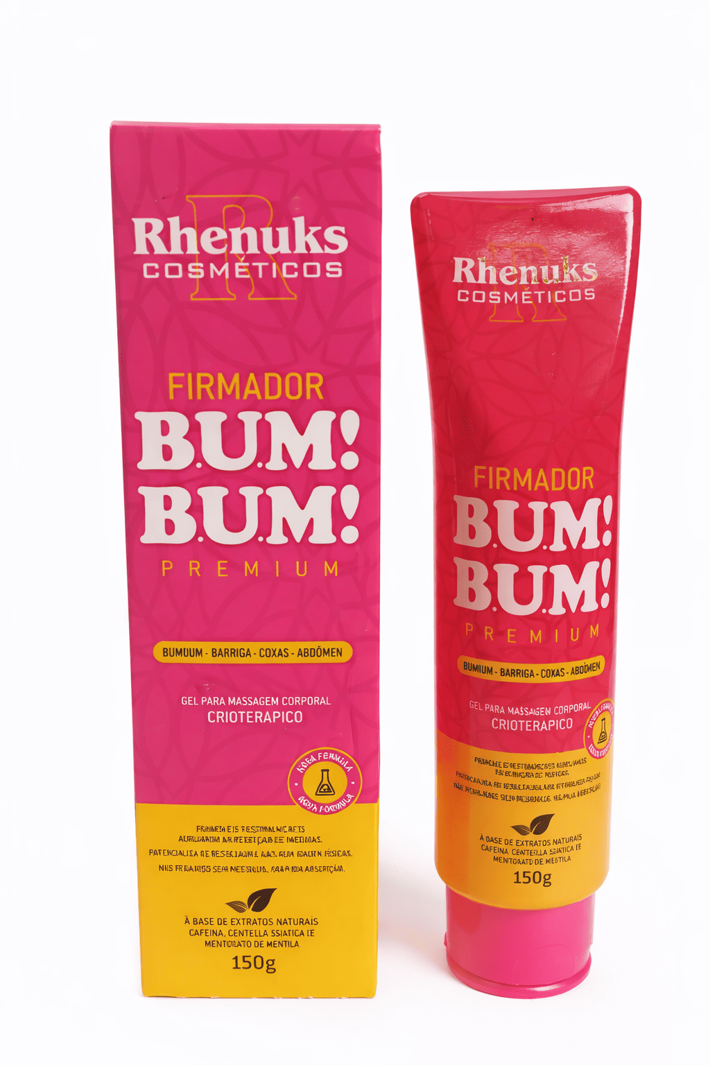 Comprar Firmador Bum Bum Premium Rhenuks 150g Gel Crioterapico Redutor e Tonificante Corporal na Glow Makeup