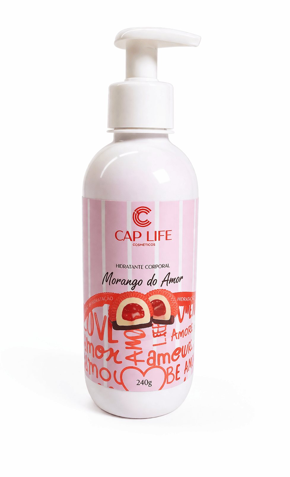 Comprar Hidratante Corporal Morango do Amor 240g Cap Life na Glow Makeup
