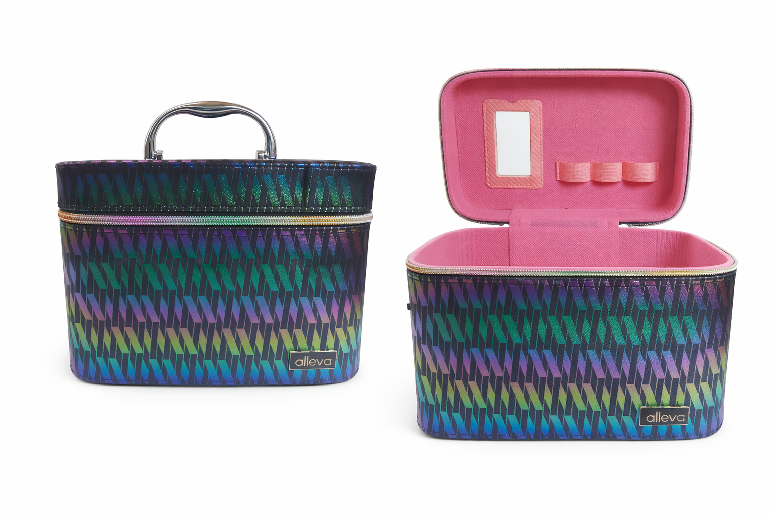 Comprar Kit Maleta de Maquiagem Completa com Espelho e Divisórias na Glow Makeup