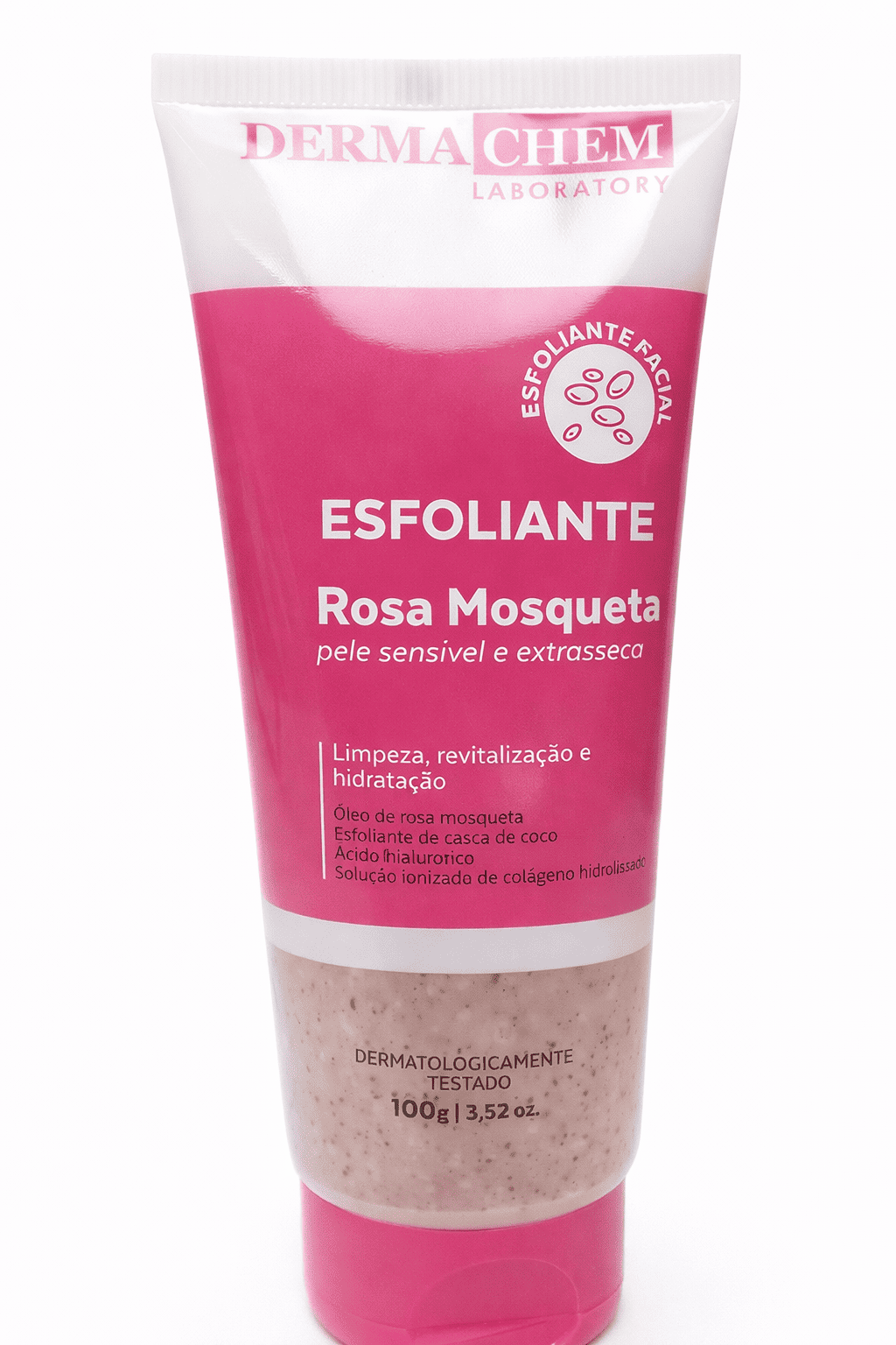 Comprar Esfoliante Facial Rosa Mosqueta Derma Chem 100g na Glow Makeup