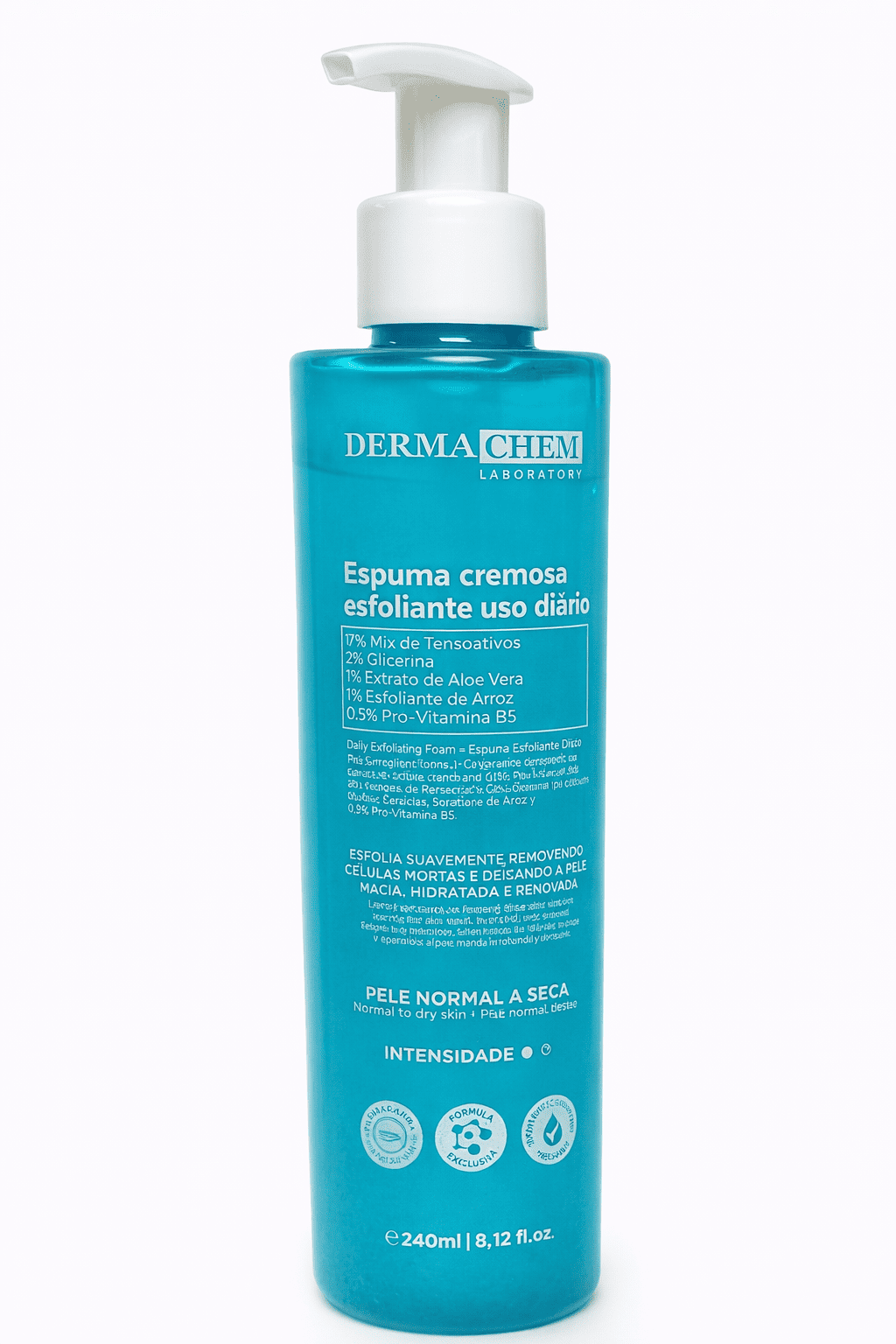 Comprar Espuma Cremosa Esfoliante Facial Uso Diário Derma Chem 240ml na Glow Makeup